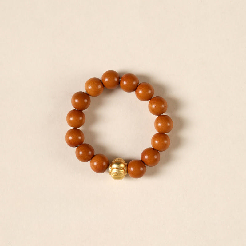 Olive Pit Bead Copper Coin Inner Strength Ring - Image 13