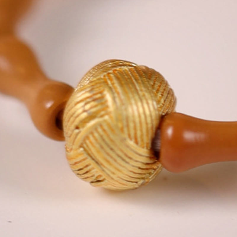 Olive Pit Bead Copper Coin Inner Strength Ring - Image 12