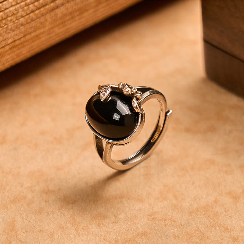 Copper Rose Flower Adjustable Self Care Ring