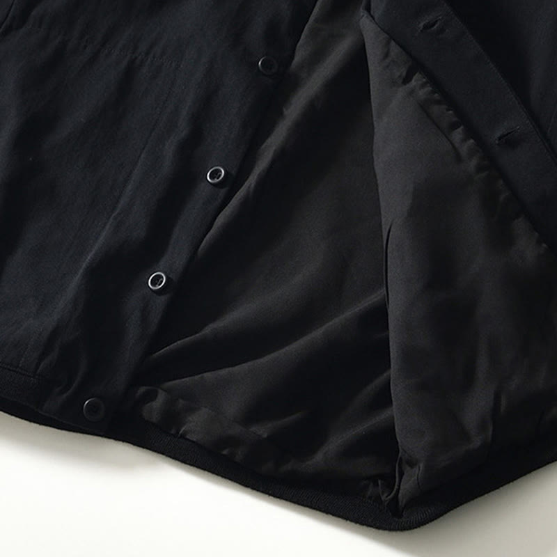 Fall Solid Long Sleeve Buttons Down Men Cotton Shirt With Pockets - Image 13