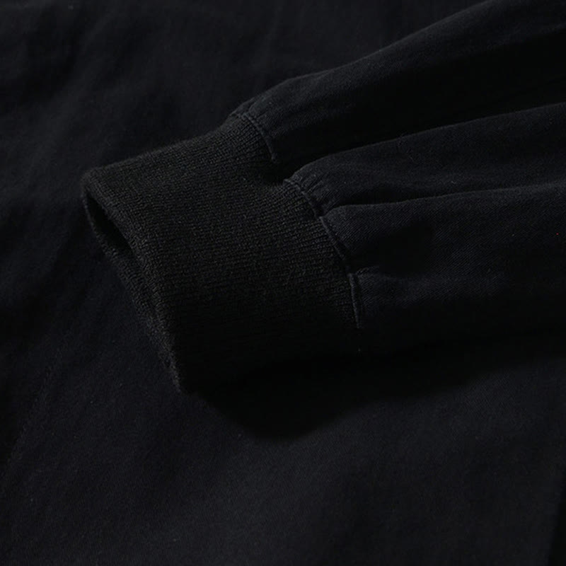 Fall Solid Long Sleeve Buttons Down Men Cotton Shirt With Pockets - Image 15