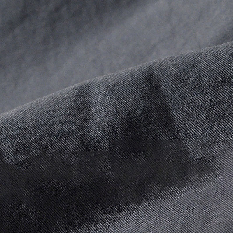 Fall Solid Long Sleeve Buttons Down Men Cotton Shirt With Pockets - Image 23