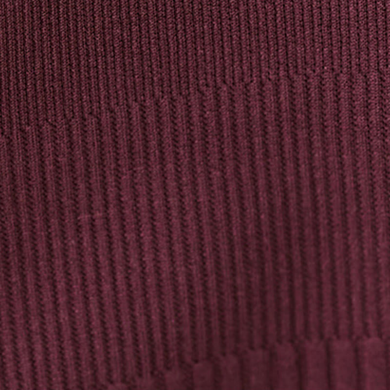 Winter Irregular Hem Design Mock Neck Cotton Long Sleeve Midi Dress With Pockets - Image 9