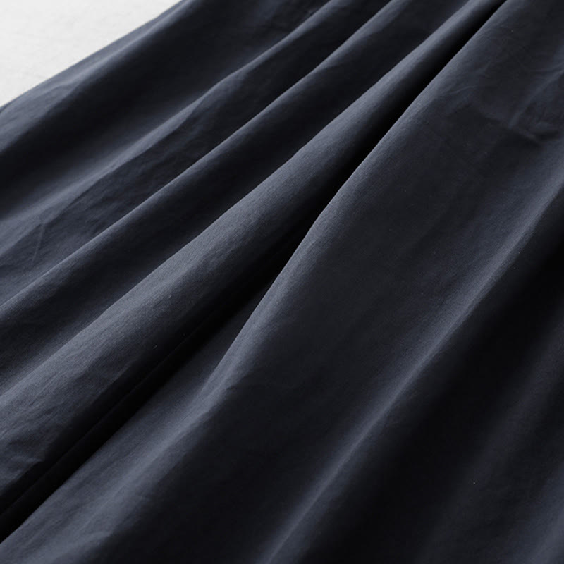 Casual Plain Polyester Women's 7-8 Length Wide Leg Pants With Pockets - Image 17