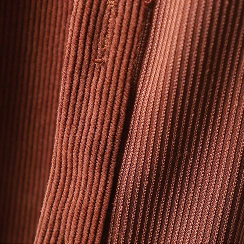 Corduroy Women's Cotton Long Sleeve Jacket With Pockets - Image 7