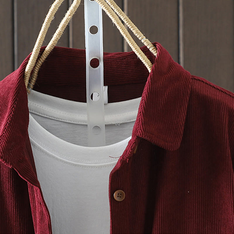 Corduroy Women's Cotton Long Sleeve Jacket With Pockets - Image 14