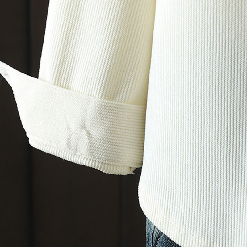 Corduroy Women's Cotton Long Sleeve Jacket With Pockets - Image 30