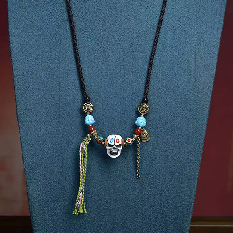 Tibetan Skull The Lord Of The Corpse Forest Keep Away Evil Spirits Necklace Pendant - Image 7