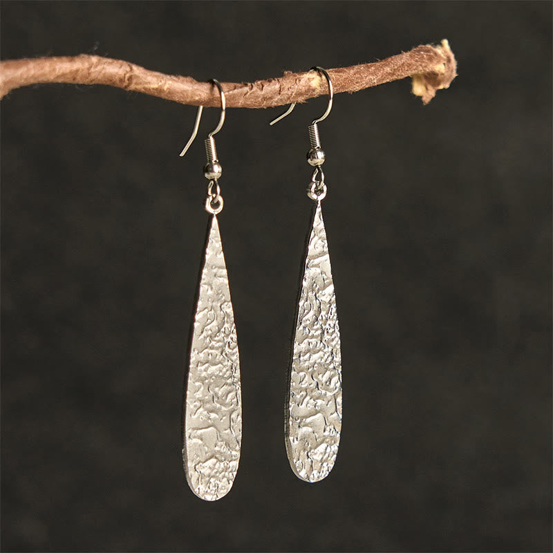 Elegant Titanium Steel Balance Hammer Marks Earrings - Image 3