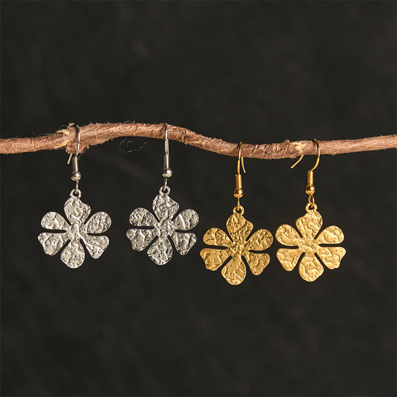 Elegant Titanium Steel Balance Hammer Marks Earrings - Image 11