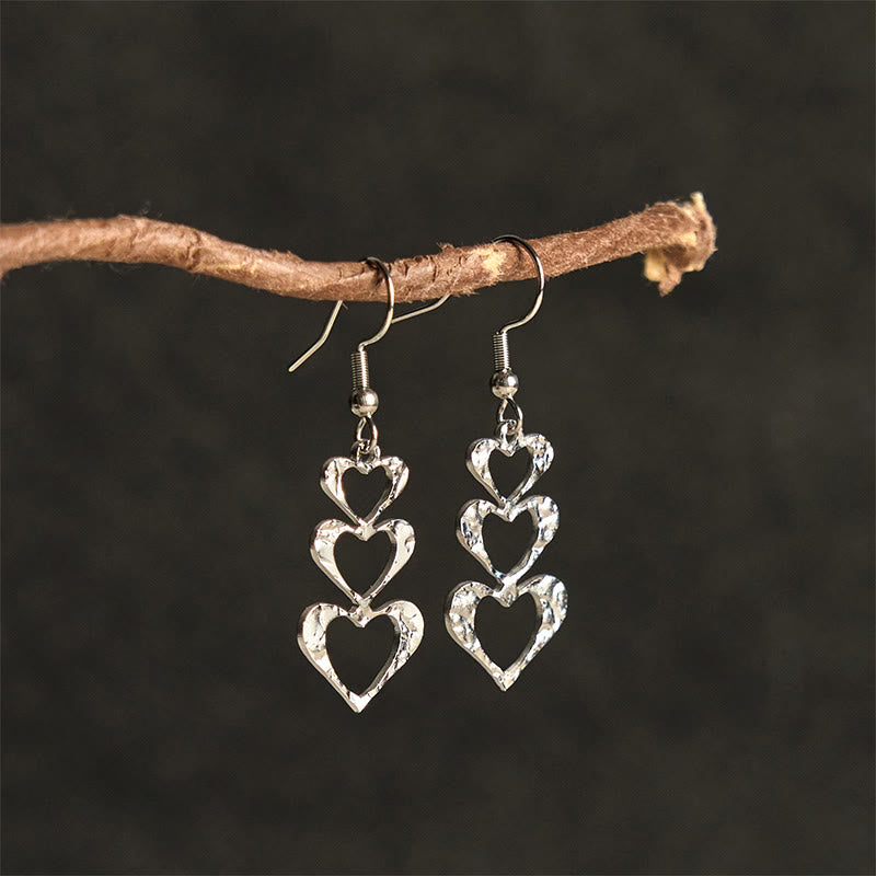 Elegant Titanium Steel Balance Hammer Marks Earrings - Image 15