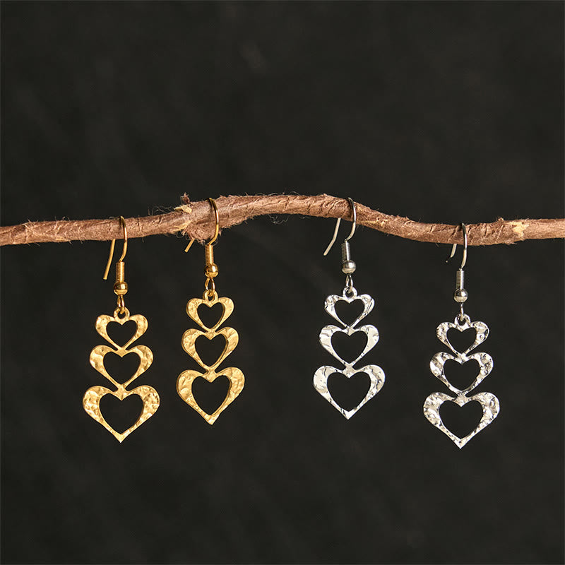 Elegant Titanium Steel Balance Hammer Marks Earrings - Image 16