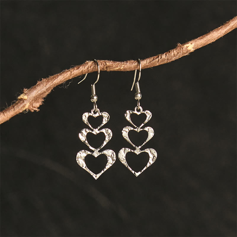 Elegant Titanium Steel Balance Hammer Marks Earrings - Image 14