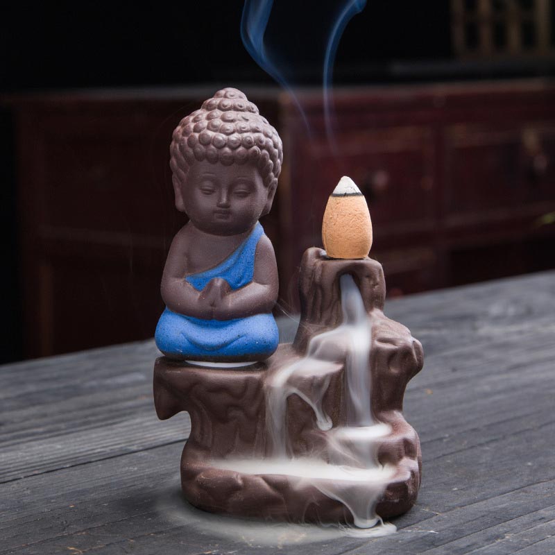 Backflow Smoke Fountain Ceramic Blessing Incense Burner Decoration - Image 12