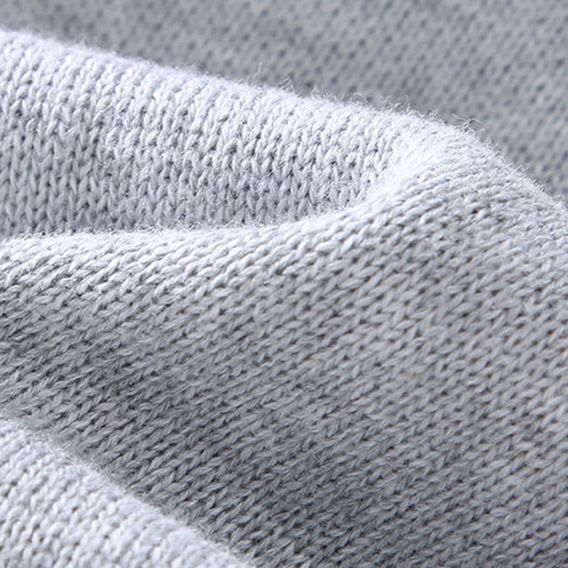 Plain Zipper Ribbed Bottom Hem Design Men's Long Sleeve Cotton Jacket - Image 6