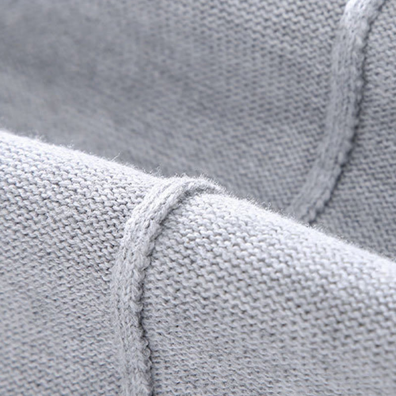 Plain Zipper Ribbed Bottom Hem Design Men's Long Sleeve Cotton Jacket - Image 9