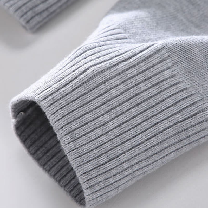 Plain Zipper Ribbed Bottom Hem Design Men's Long Sleeve Cotton Jacket - Image 7