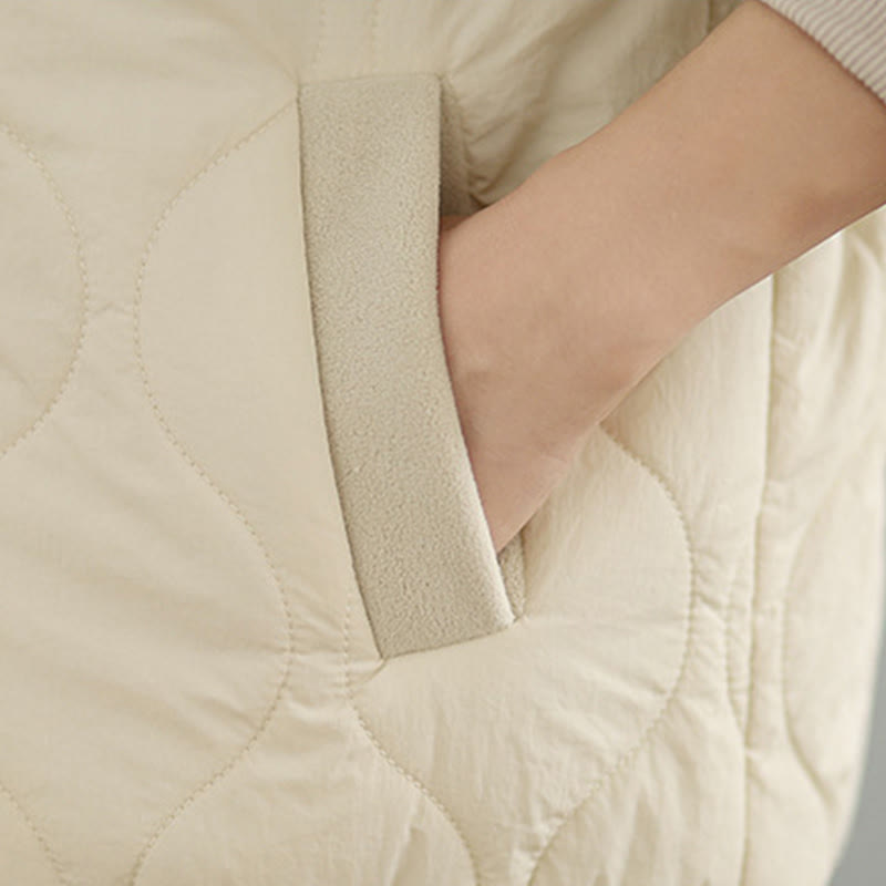 Women's Long Sleeve Thickened Warm Hood Cotton Jacket With Pockets - Image 5