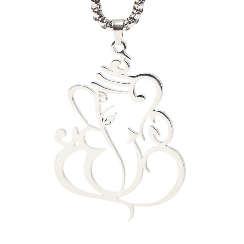 Ganesh Elephant Stainless Steel Protection Necklace Pendant - Image 13