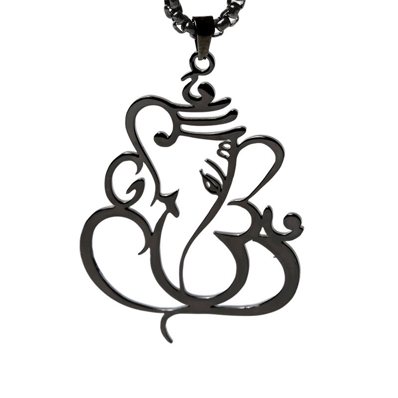 Ganesh Elephant Stainless Steel Protection Necklace Pendant - Image 19