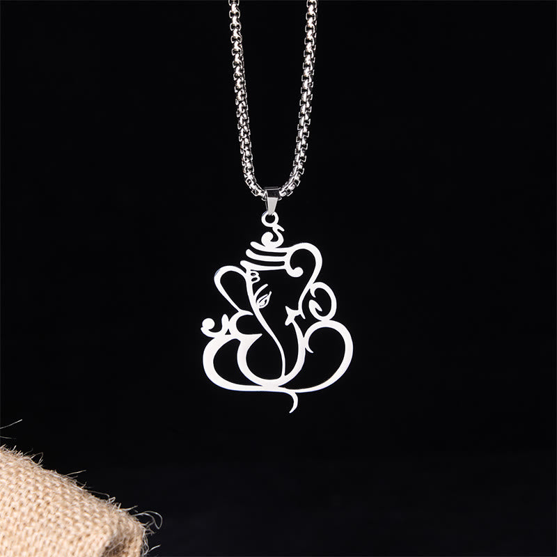 Ganesh Elephant Stainless Steel Protection Necklace Pendant - Image 8