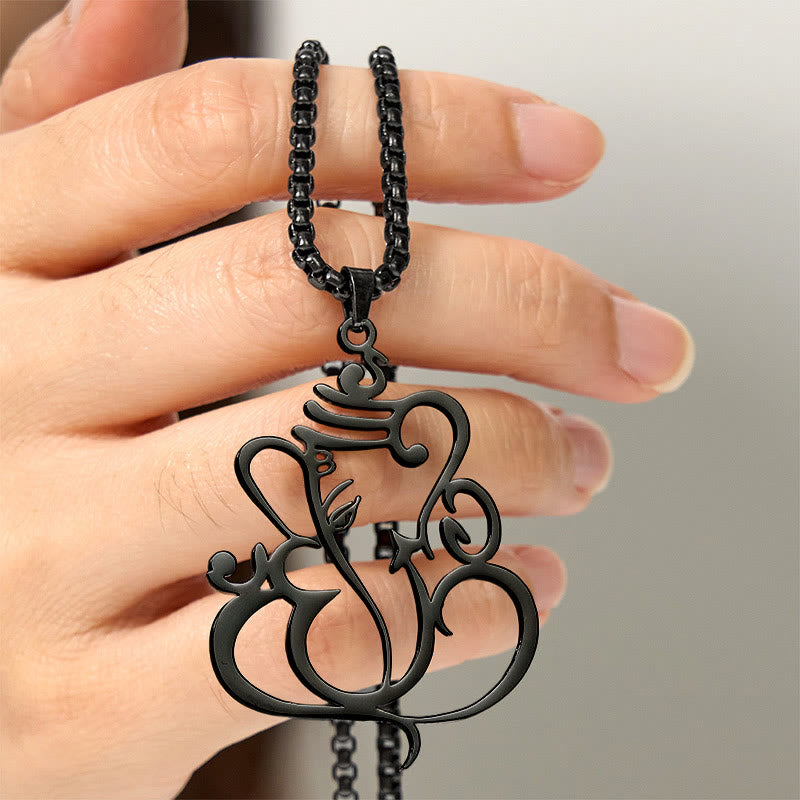 Ganesh Elephant Stainless Steel Protection Necklace Pendant - Image 16