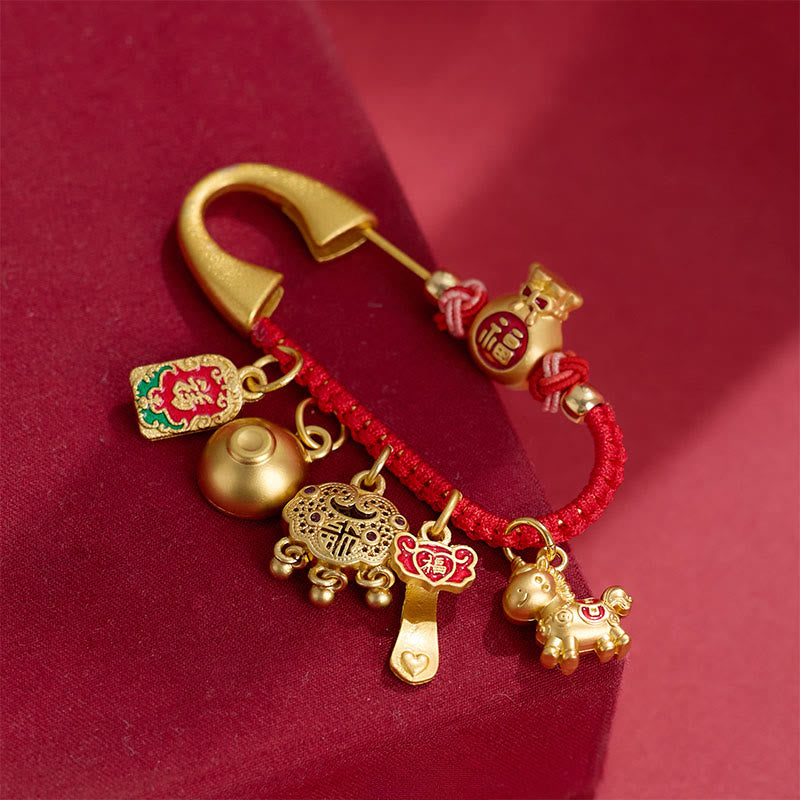 "Wishing You Fortune and Good Luck" Year of the Horse Brooch Includes Gift Message Card - Image 4
