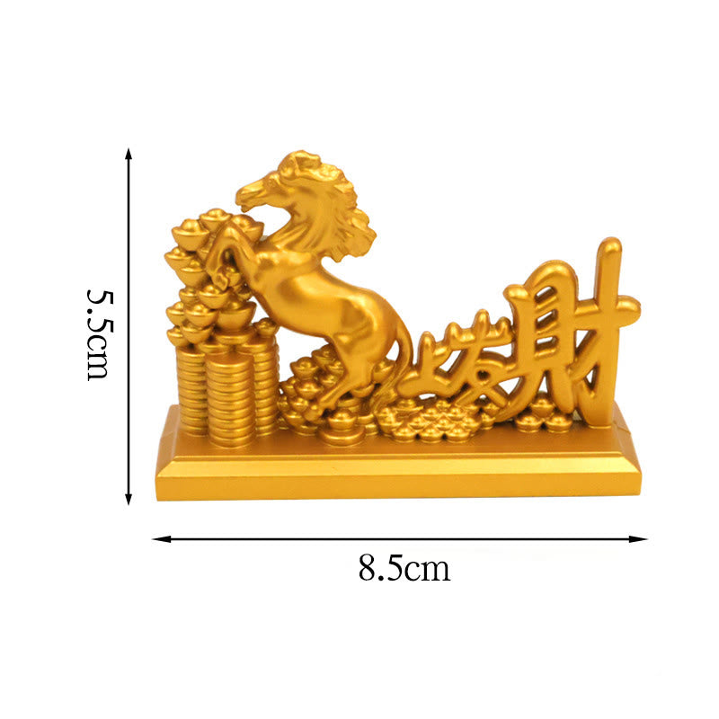 Chinese Zodiac Horse Charm Copper Coins Attract Fortune Prosperity Home Decoration - Image 15