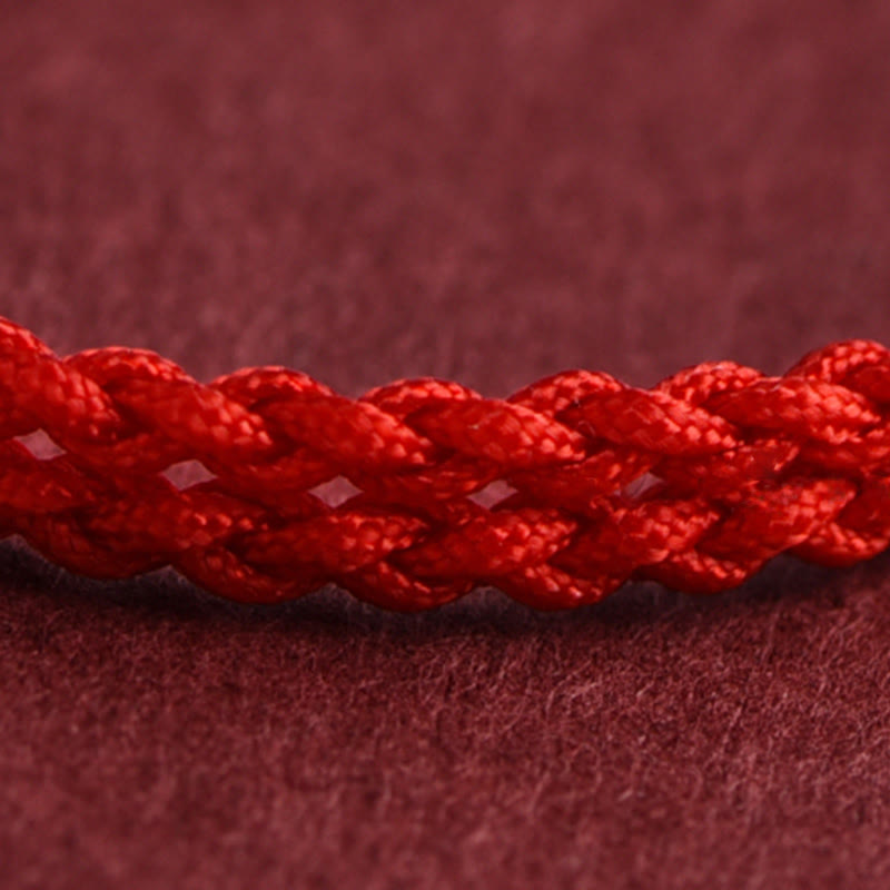 Year of the Horse 999 Sterling Silver Copper Coins Luck Rope Braided Bracelet Anklet - Image 14