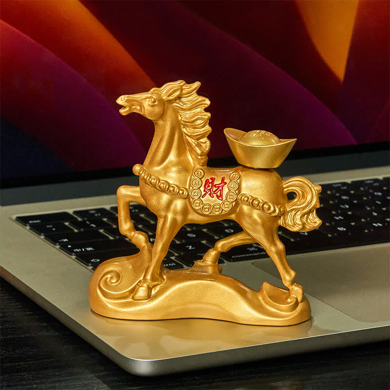 Chinese Zodiac Horse Charm Copper Coins Attract Fortune Prosperity Home Decoration - Image 3