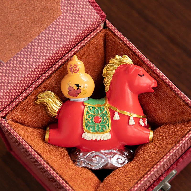 Chinese Zodiac Horse Charm Fu Character Prosperity Home Decoration - Image 17