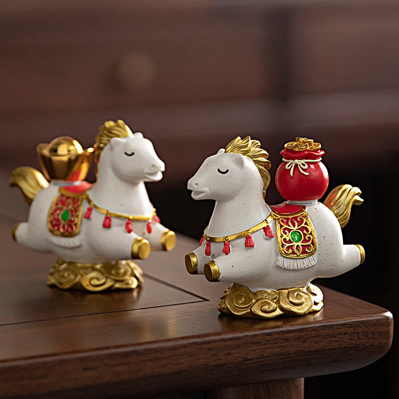 Chinese Zodiac Horse Charm Fu Character Prosperity Home Decoration - Image 9