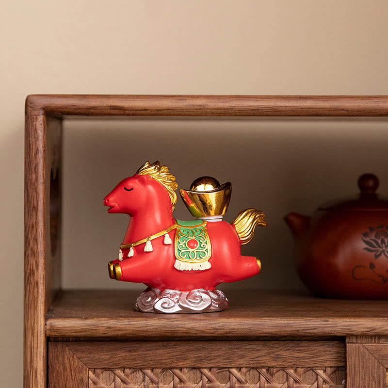 Chinese Zodiac Horse Charm Fu Character Prosperity Home Decoration - Image 13