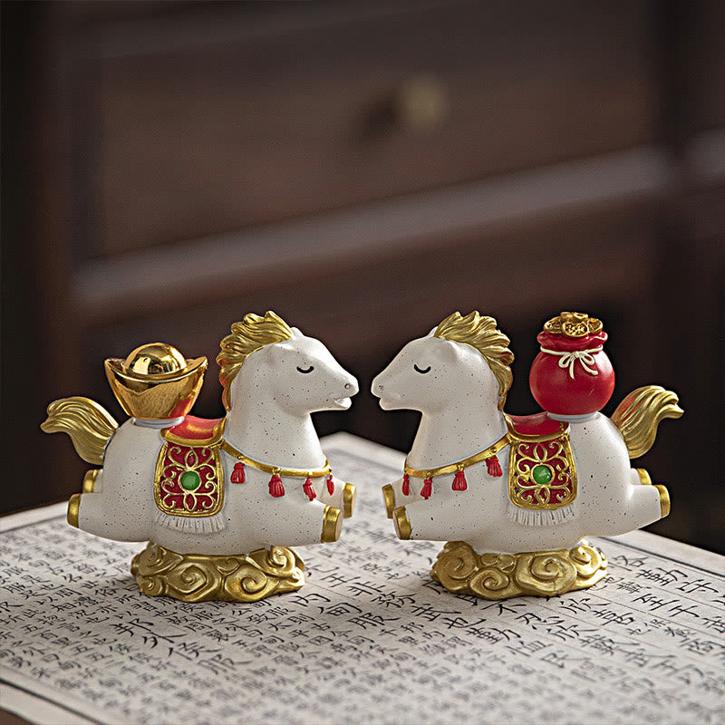 Chinese Zodiac Horse Charm Fu Character Prosperity Home Decoration - Image 8
