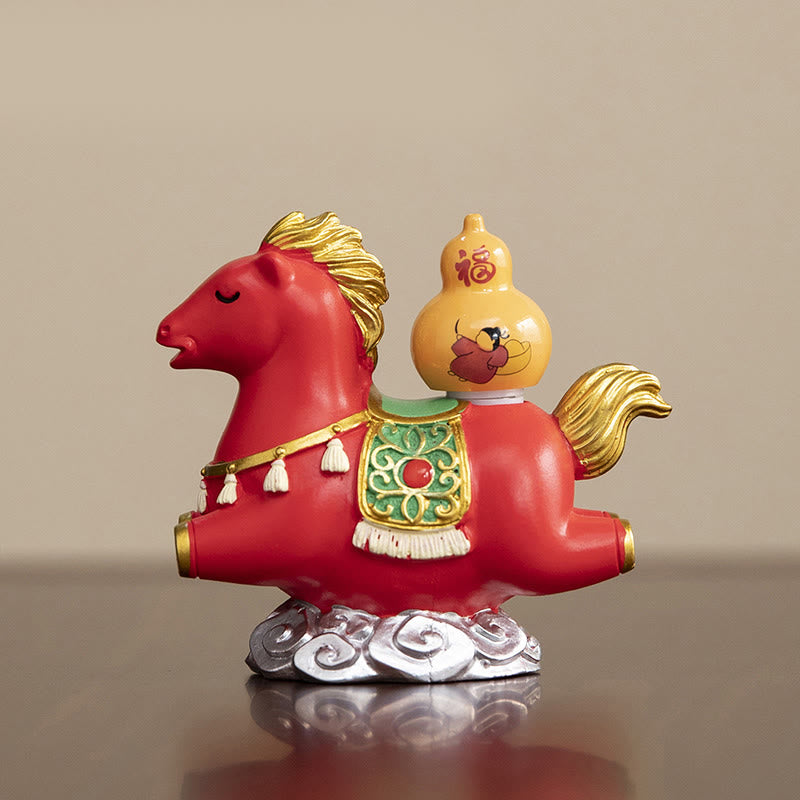 Chinese Zodiac Horse Charm Fu Character Prosperity Home Decoration - Image 16