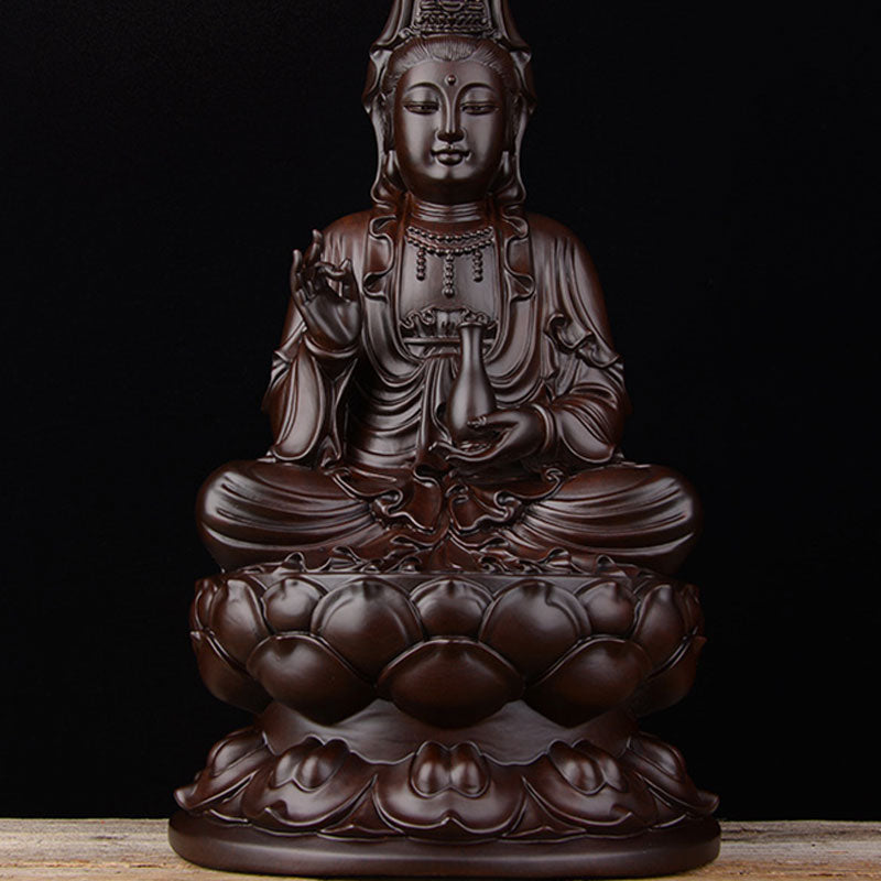 Avalokitesvara Ebony Lotus Harmony Blessing Home Decoration - Image 4
