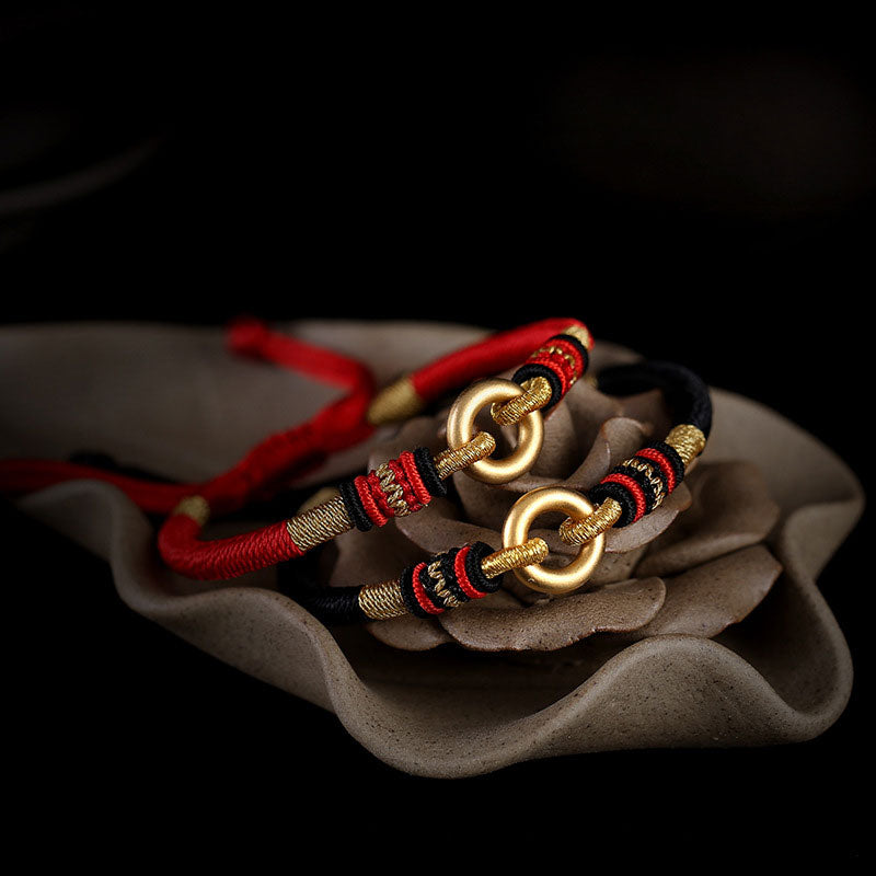 FengShui Lucky Red String Couple Bracelet