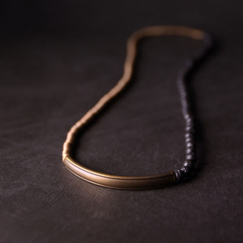 Vintage Lava Rock Copper Support Bracelet - Image 9