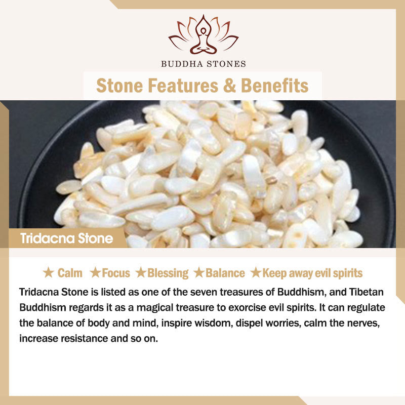 Tridacna Stone Flower Jade Bead Blessing Drop Earrings - Image 14