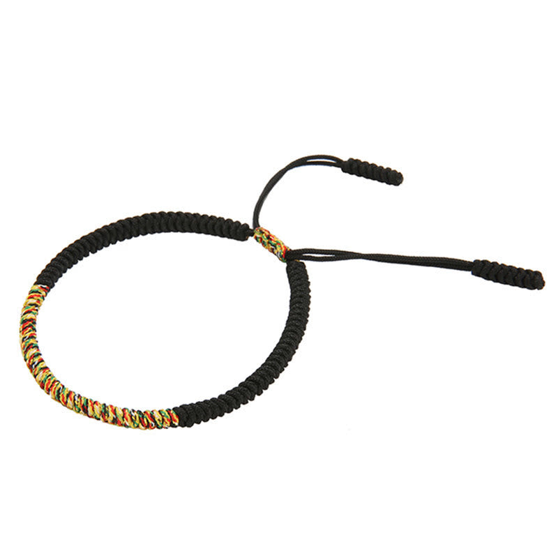 Tibetan Handmade Multicolor King Kong Knot Luck Strength Braided Bracelet - Image 12