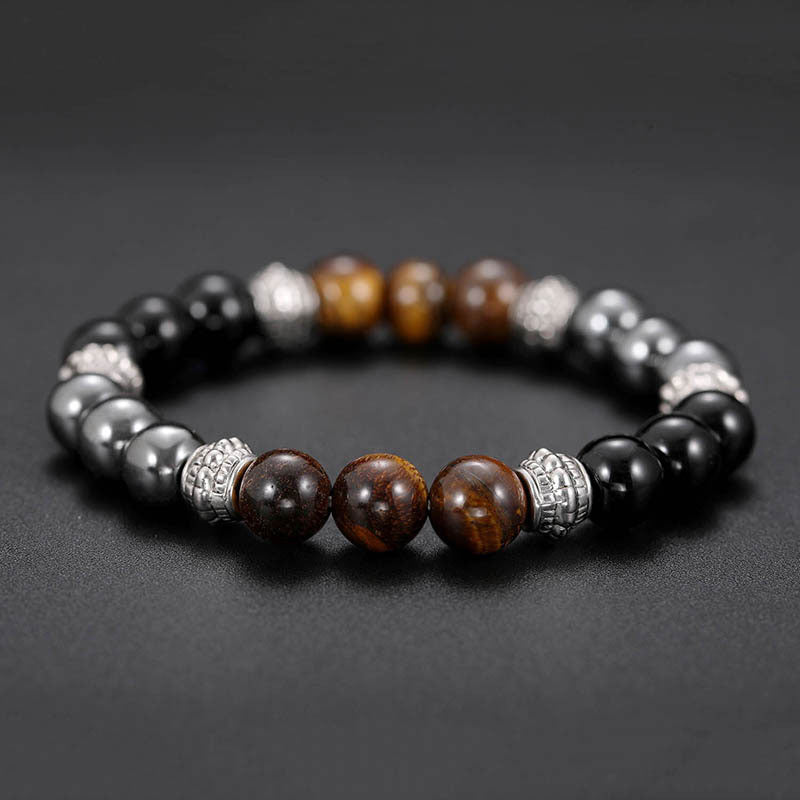 Tiger Eye and Hematite Good Luck and Healing Bracelet - Image 4