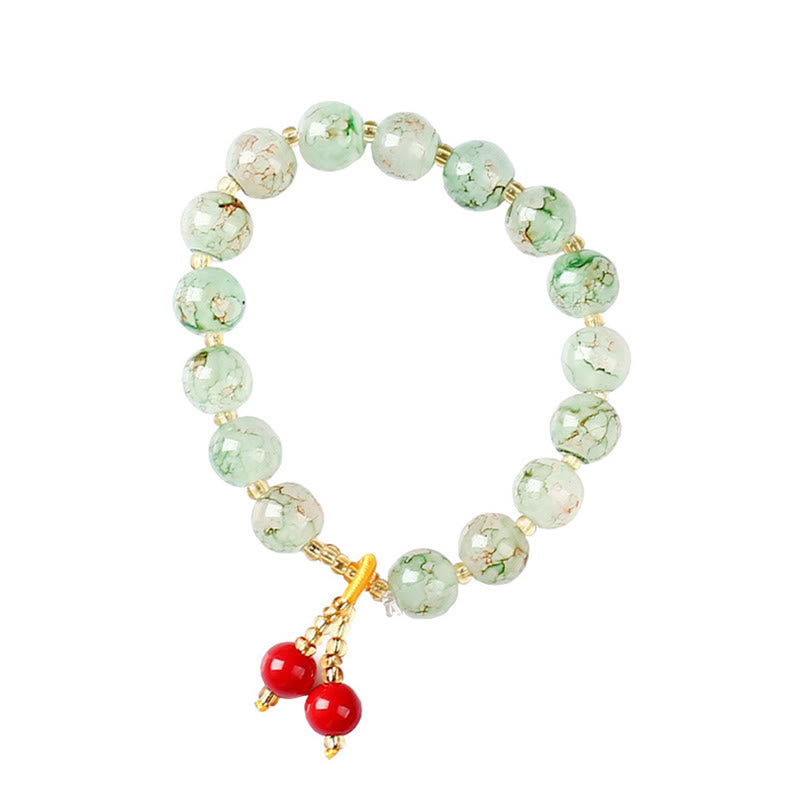 Liuli Glass Bead Blessing Harmony Bracelet - Image 3