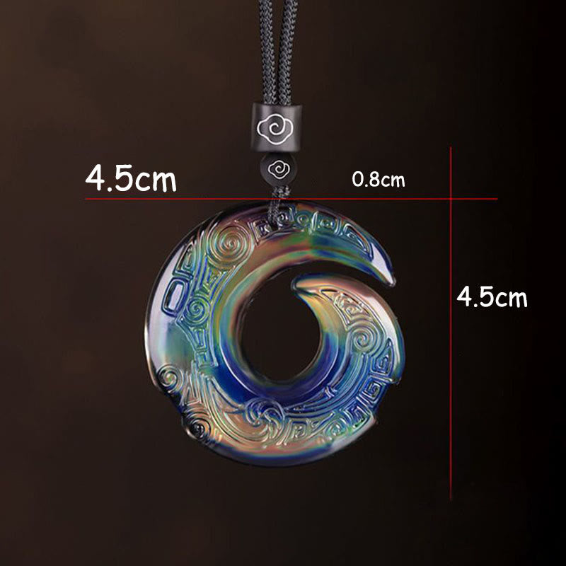 Color-Changing One's Luck Improves Design Pattern Liuli Crystal Necklace Pendant - Image 6