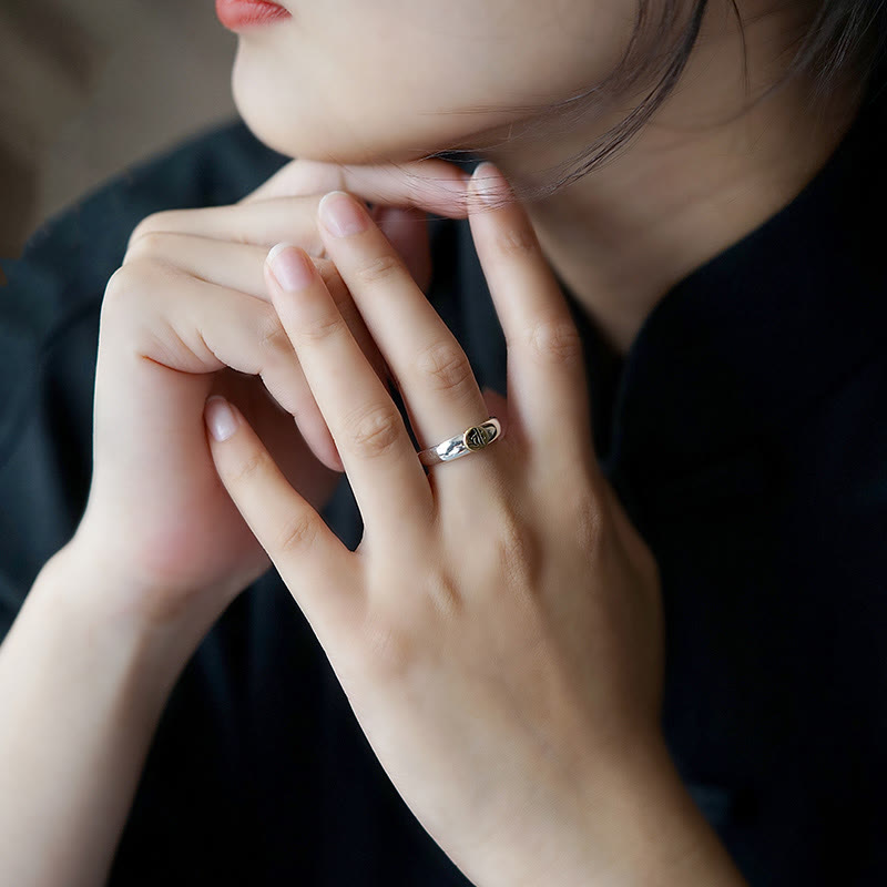 Tibetan Om Mani Padme Hum Carved Chinese Zodiac Natal Buddha Peace Ring - Image 38