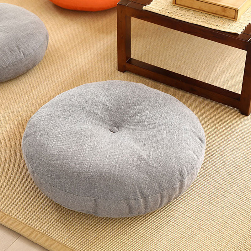 Lotus Simple Pattern Linen Meditation Seat Cushion Home Living Room Decoration - Image 9
