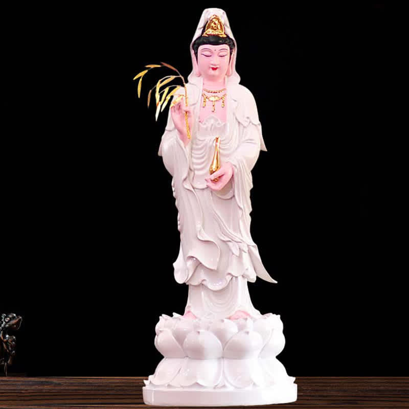 Chenrezig Bodhisattva Avalokitesvara Figurine Harmony Resin Statue Home Decoration - Image 7