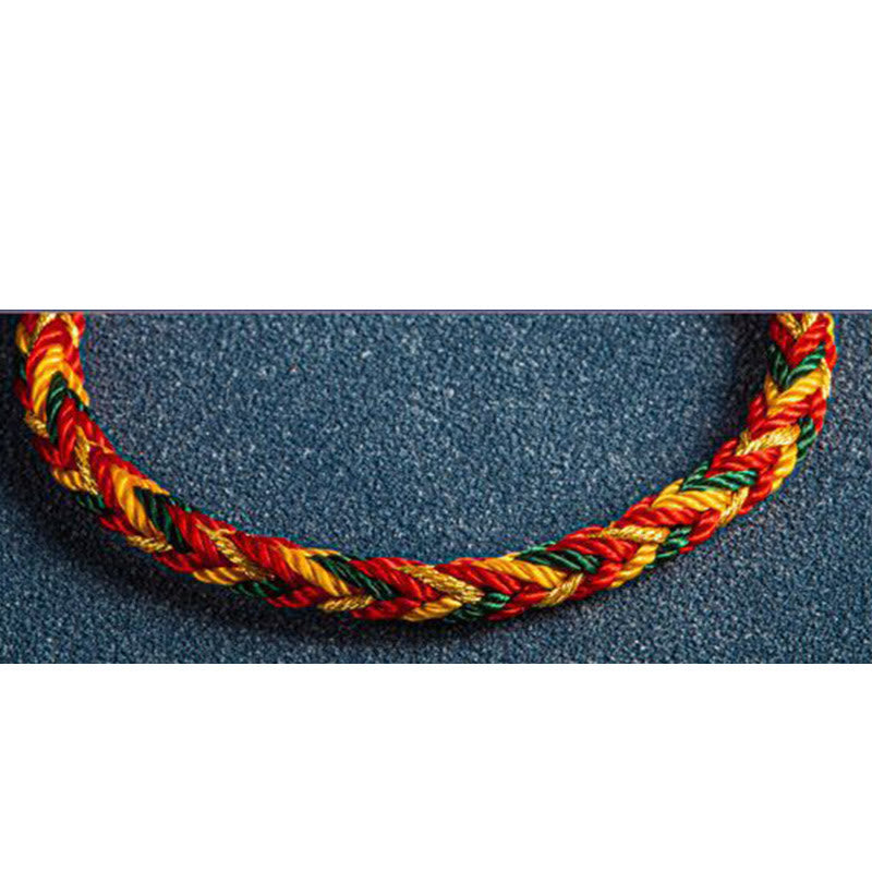 "May you be safe and sound all year round" Lucky Multicolored Bracelet - Image 11