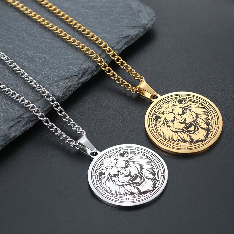 Animal Titanium Steel Chain Necklace Protection Pendant - Image 10