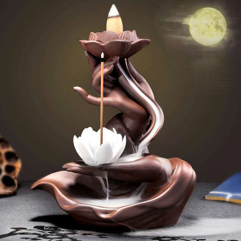 Lotus Bergamot Healing Incense Burner - Image 7
