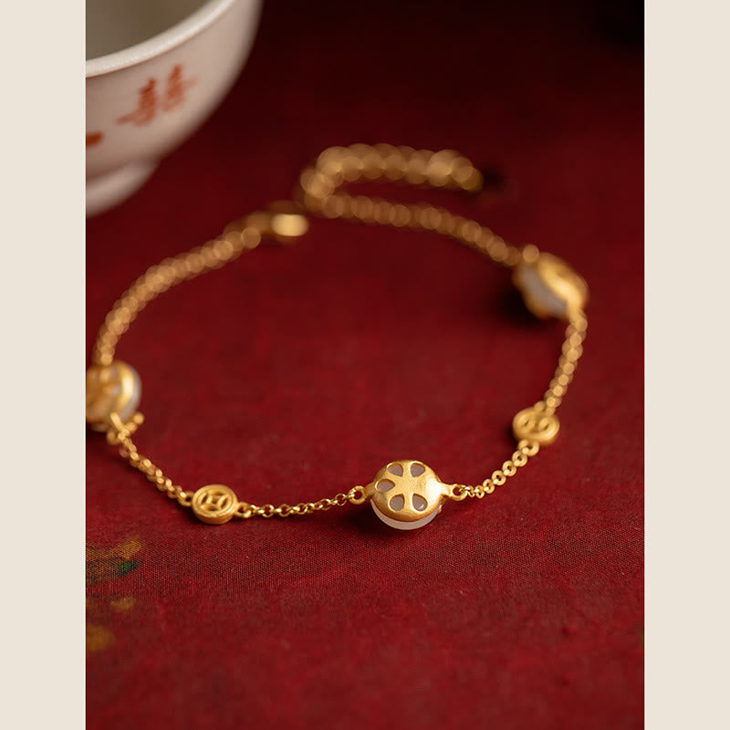 Auspicious Clouds Jade Pattern Luck Bracelet - Image 6